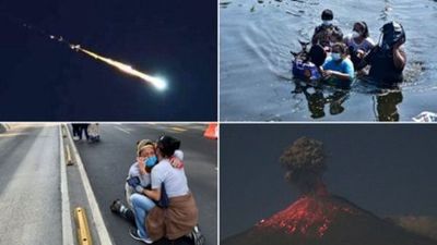 Adiós a un 2020 caótico: un terremoto de 7.4, un meteorito, huracanes y el día en que el Popo explotó 14 veces