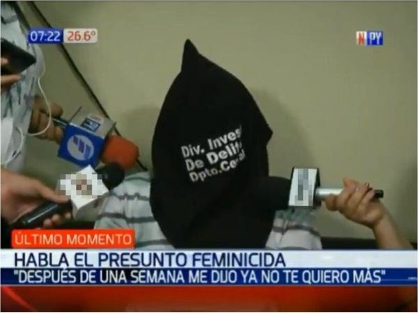 Confeso que mató a su pareja: "Ella me dijo 'ya no te quiero más'"