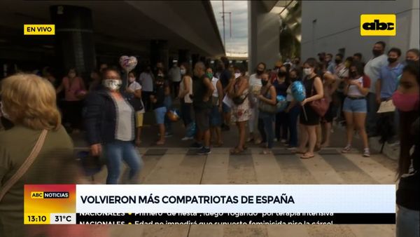 Volvieron más compatriotas desde España - ABC Noticias - ABC Color
