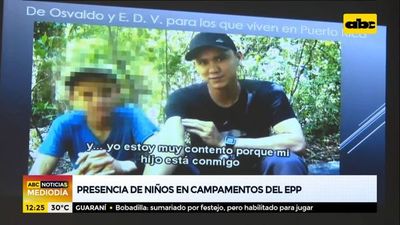 Presencia de niños en campamentos del EPP - ABC Noticias - ABC Color