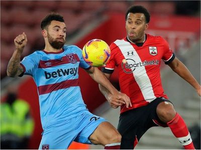 West Ham de Fabián Balbuena se estanca con el Southampton