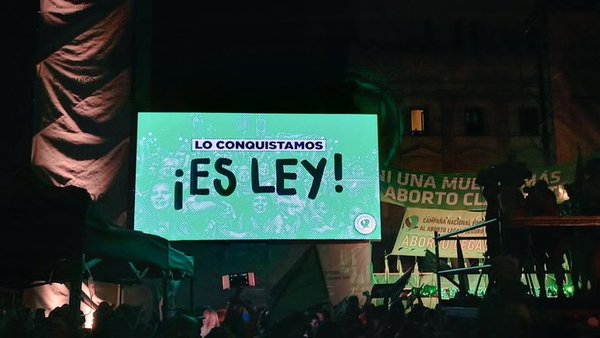 Aborto ya es legal en Argentina