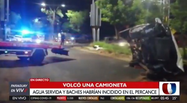 Agua servida y baches ocasionan vuelco en Asunción
