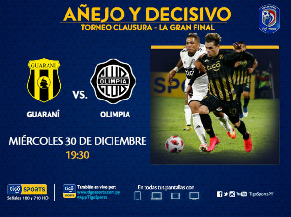 Guaraní y Olimpia definen al nuevo campeón