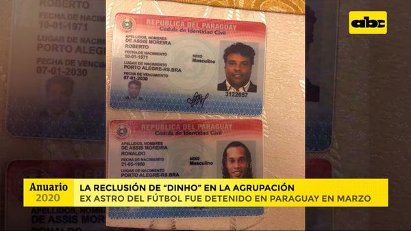 Anuario 2020: la reclusión de Ronaldinho en la Agrupación y la megaincautación de cocaína - ABC Noticias - ABC Color