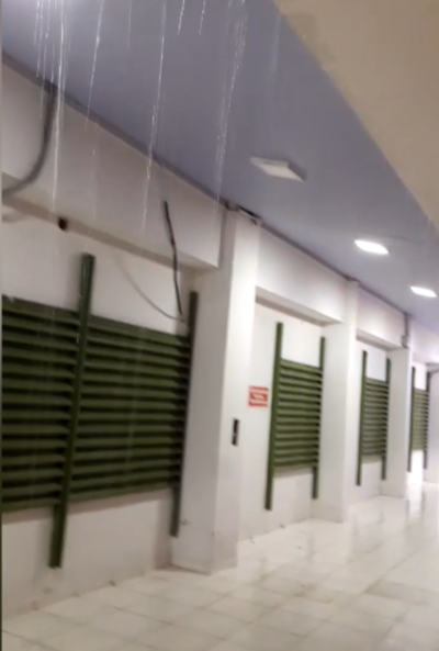 Sector nuevo del Hospital Regional de Encarnación con goteras
