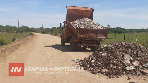 AVANZAN TAREAS DE MEJORA VIAL EN JOSÉ LEANDRO OVIEDO