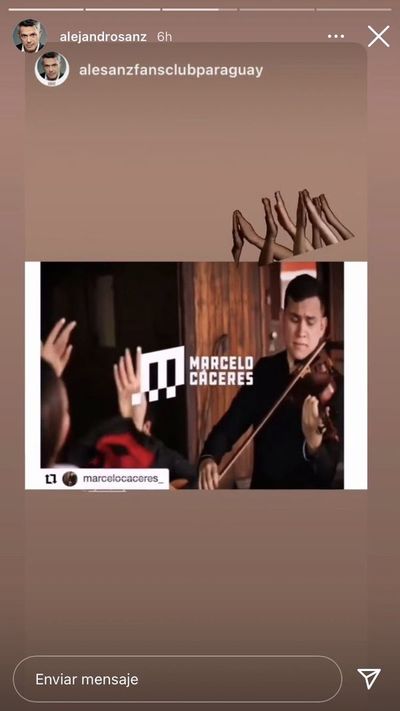 Alejandro Sanz comparte cover de violinista paraguayo - Música - ABC Color