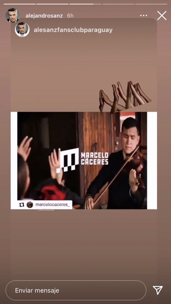 Alejandro Sanz comparte cover de violinista paraguayo - Música - ABC Color