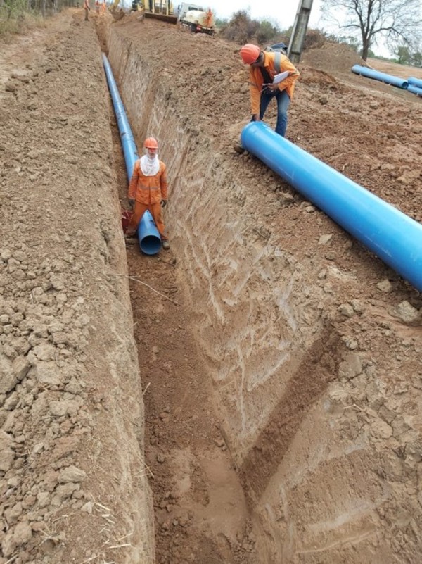 Avanzan obras para llevar agua potable a 30.000 compatriotas del Chaco Central - El Trueno