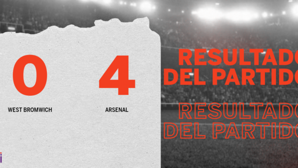Doblete de Alexandre Lacazette en la goleada de Arsenal frente a West Bromwich