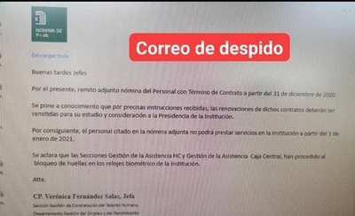 HOY / Despido masivo en IPS: “Gubetich dejó sin trabajo a médicos que reclamaban antigüedad”