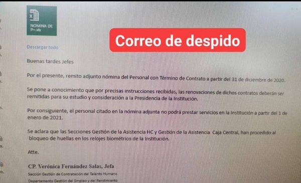 HOY / Despido masivo en IPS: “Gubetich dejó sin trabajo a médicos que reclamaban antigüedad”