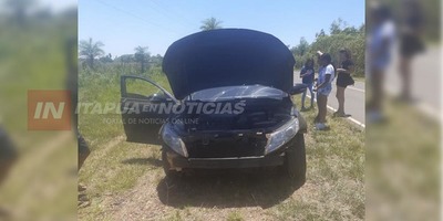 AUTOMÓVIL VUELCA MIENTRAS SE DIRIGÍA DE AYOLAS A SAN COSME POR ATINGUY