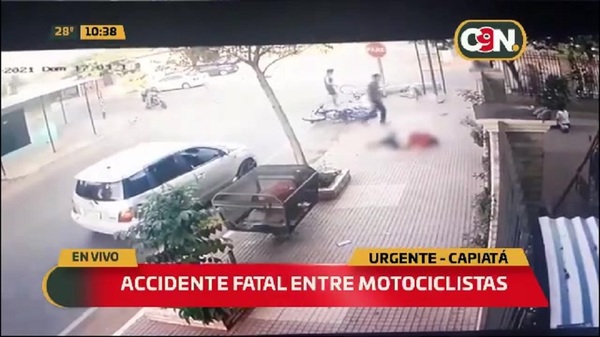 Capiatá: Choque frontal entre motociclistas deja un fallecido - C9N