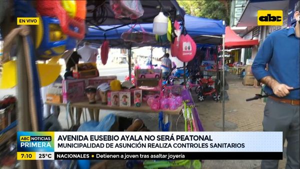 Avda. Eusebio Ayala no será peatonal este año y vendedores tampoco ocuparán el paseo central en vísperas de Reyes - Nacionales - ABC Color