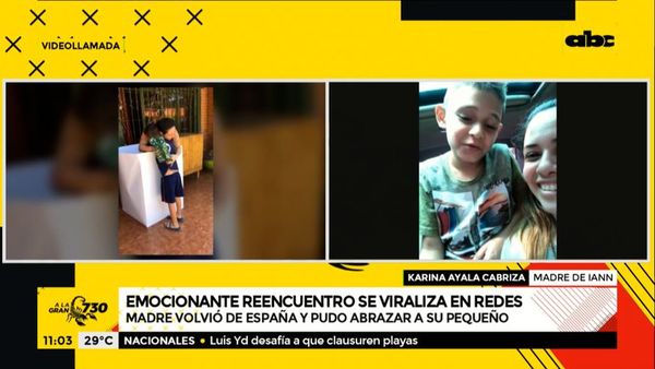 El emocionante reencuentro que se viralizó en redes sociales - ABC Noticias - ABC Color