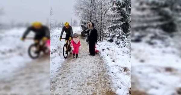 Ciclista arriesga un año de cárcel por botar a una niña de un rodillazo - C9N