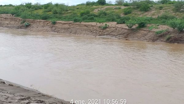 Buen caudal del Pilcomayo permite que sus aguas lleguen hasta General Díaz