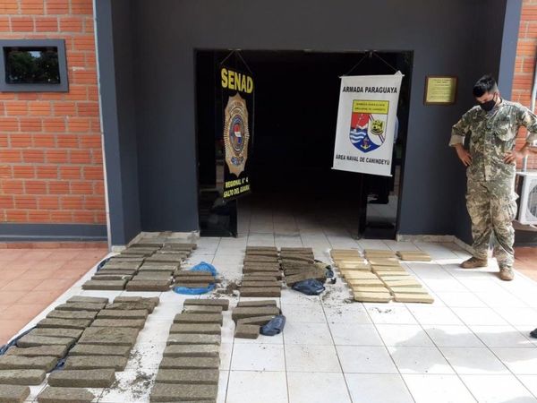 Incautan más de 100 kilos de marihuana prensada en Canindeyú