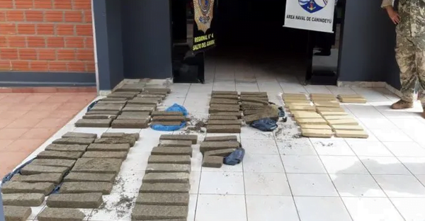 Incautan más de 100 kilos de marihuana prensada en Canindeyú - Noticiero Paraguay