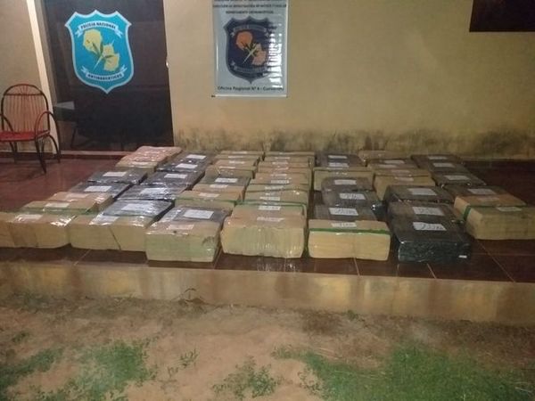 Hallaron una importante carga de marihuana a orillas del río Paraná