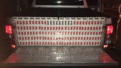 Tras persecución y tiros decomisan cigarrillos paraguayos