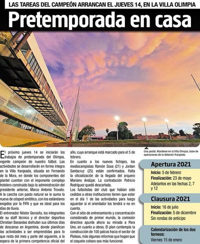Pretemporada en casa - Fútbol - ABC Color