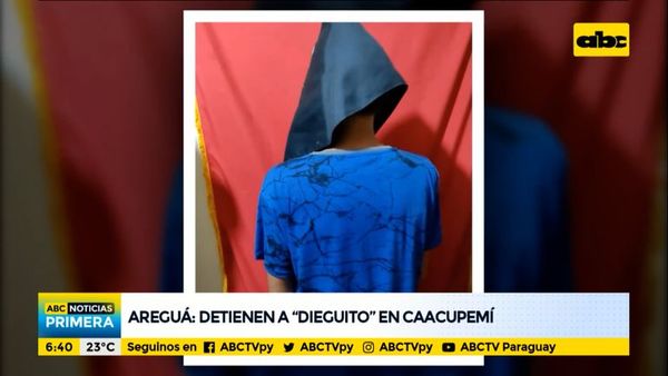 Detienen a “Dieguito”, denunciado por varios robos a vecinos de Areguá - ABC Noticias - ABC Color