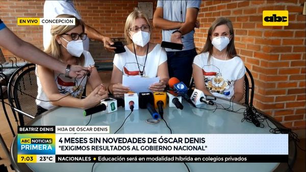 4 meses sin novedades de Óscar Denis - ABC Noticias - ABC Color