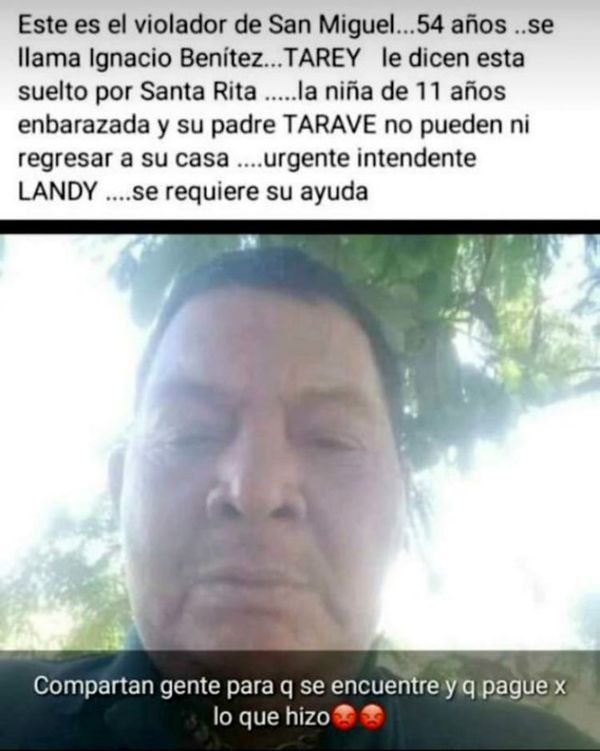 Buscan a depravado sexual acusado de abusar y embarazar a menor de 11 años