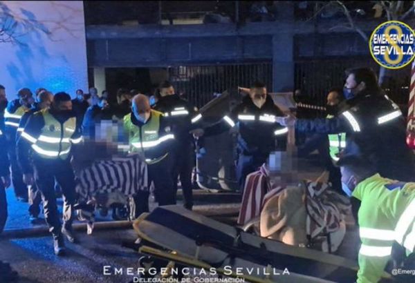 Un muerto y 18 heridos en incendio en residencia de ancianos en España