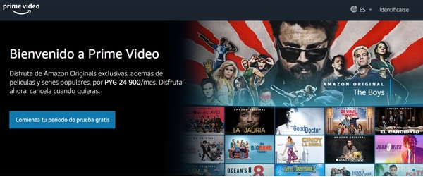 Usuarios de Amazon Prime Video ahora pueden pagar su suscripción en guaraníes