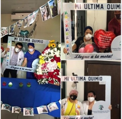 Celebran culminación de tratamiento contra el cáncer