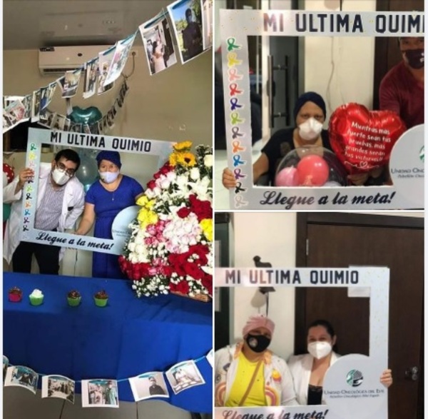 Celebran culminación de tratamiento contra el cáncer