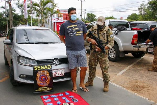 Detienen a distribuidor de cocaína al menudeo en San Bernardino