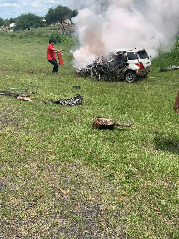 Un fallecido tras colisión vehicular en Ñeembucú