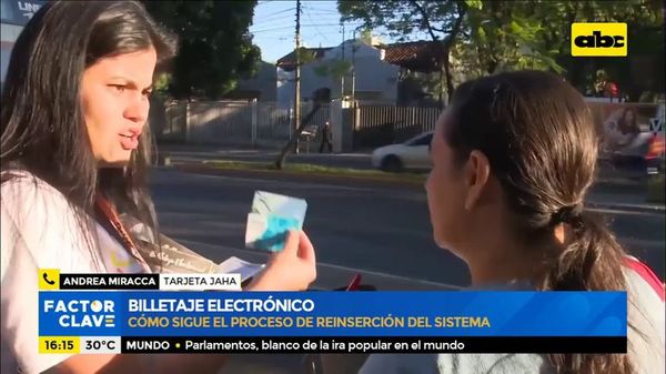 Jaha: Recuerdan opciones para llegar a tarjetas del billetaje electrónico y puntos de recarga - Nacionales - ABC Color