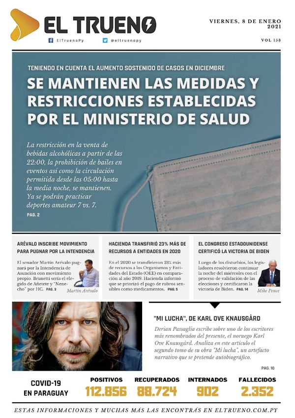 E-paper 8 de Enero 2021 - El Trueno