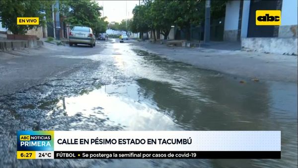 Calle en pésimo estado en el barrio Tacumbú - ABC Noticias - ABC Color