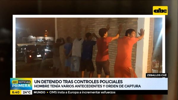 Un detenido tras controles policiales en Zeballos Cué - ABC Noticias - ABC Color