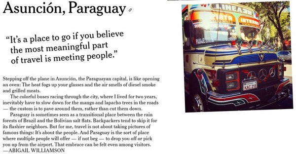 Un bus chatarra representa a Asunción, como destino sugerido para visitar por The New York Times - Nacionales - ABC Color