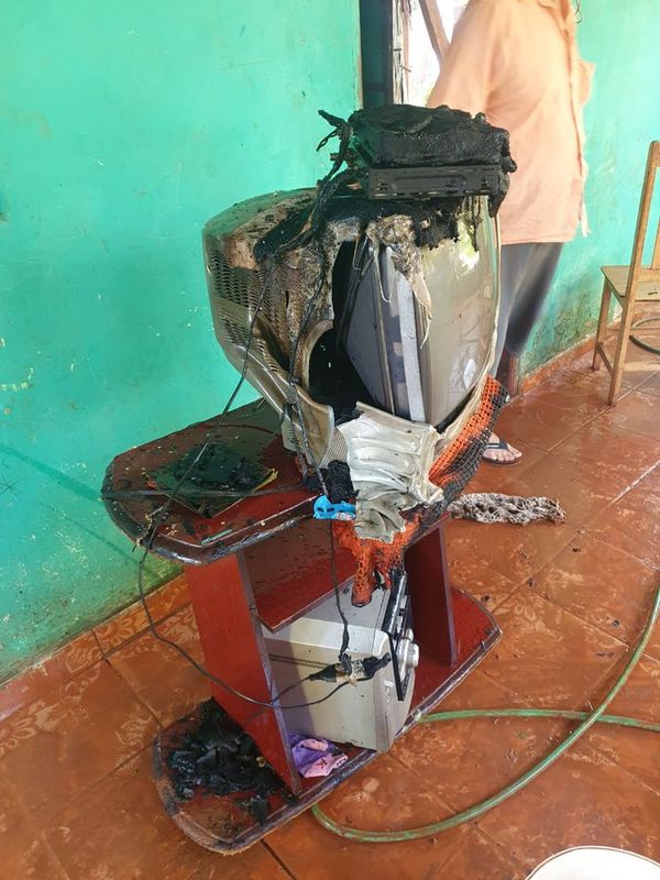 Cortocircuito provoca principio de incendio - ABC en el Este - ABC Color