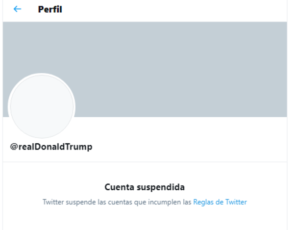HOY / Twitter suspende permanentemente la cuenta de Trump