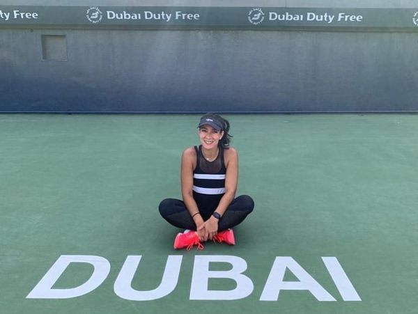 Vero Cepede entrena en Emiratos Árabes Unidos - Tenis - ABC Color