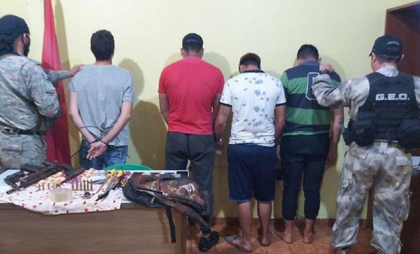 Caen cuatro sospechosos de intento de robo en Minga Guazú | Noticias Paraguay