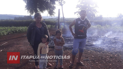 INCENDIO CONSUME VIVIENDA EN ASENTAMIENTO DE EDELIRA