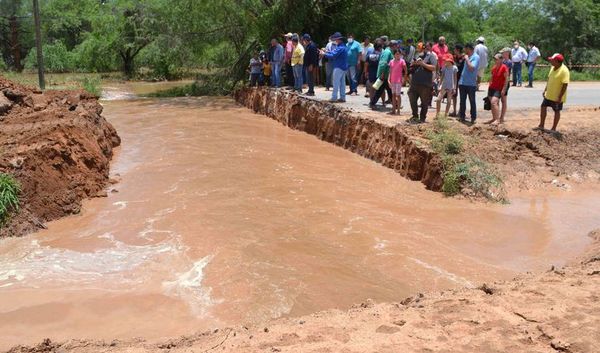 Transchaco cortada por inundación - Nacionales - ABC Color