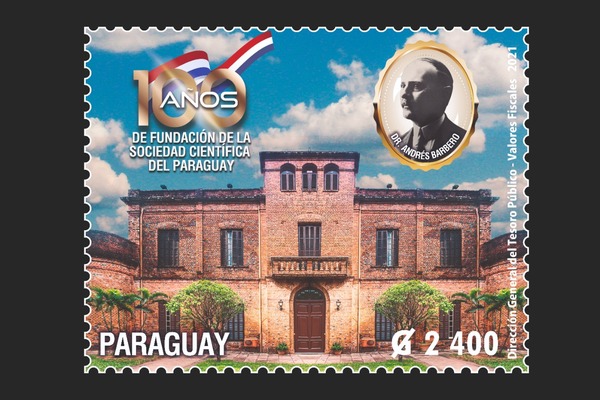 Presentaron estampillas por 100 años de la Sociedad Científica del Paraguay | .::Agencia IP::.