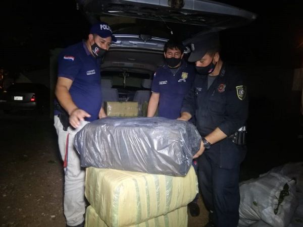 Incautan 350 kilos de marihuana y detienen a dos personas en Misiones
